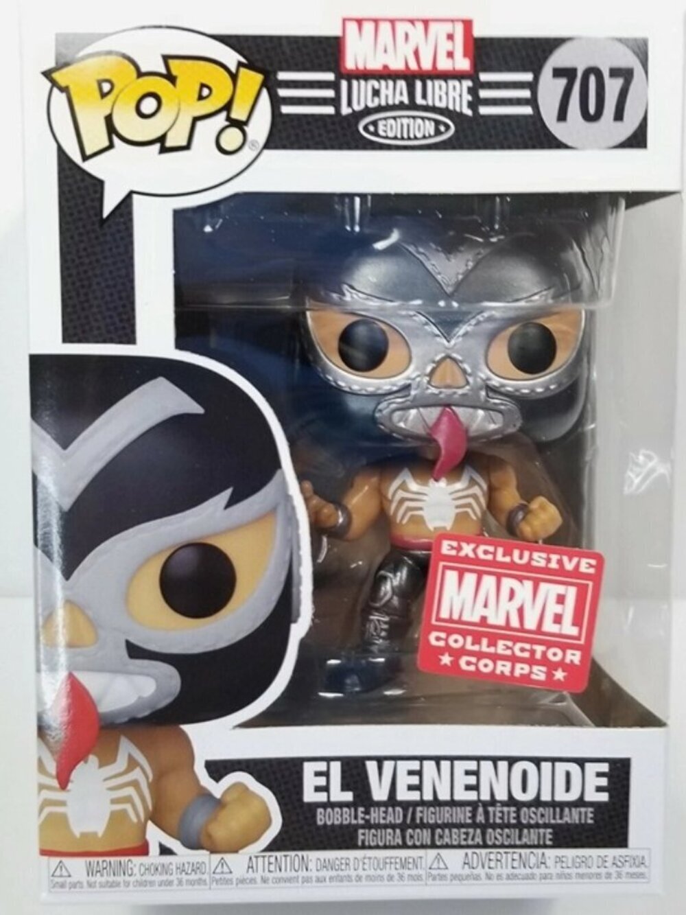 Funko Pop! Marvel Lucha Libre – El Venenoide (Venom) #707 – Marvel Collector